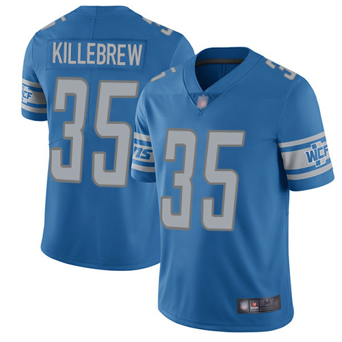 Detroit Lions Limited Blue Men Miles Killebrew Home Jersey NFL Football #35 Vapor Untouchable->youth nfl jersey->Youth Jersey